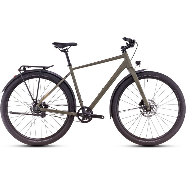 Cube Cube Hyde PRO FE Belt Drive City Bike Dustyolive/Gold 2025