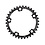 SRAM CHAIN RING ROAD RED22/FORCE22/RIVAL22 X-GLIDE R 34T YAW 11 SPEED S2 110 ALUM 3MM BLAST BLACK (50-34): BLACK 11SPD 34T
