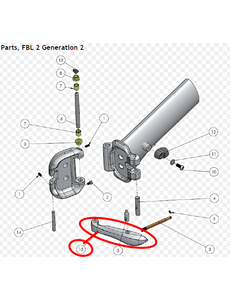 TERN FRAME LVR  FBL2   (TERN MAIN PIVOT CLAMP LEAVER)