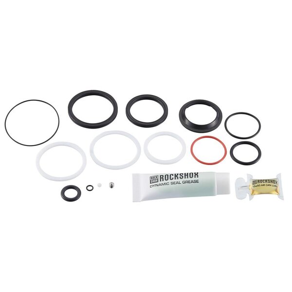 ROCKSHOX 200HR/1YR SERVICE KIT (INCLUDES AIR CAN SEALS, PISTONSEAL, GLIDE RINGS, IFP SEALS, RESERVOIR SEALS)-SUPER DELUXE RT3 A1 (2017): BLACK