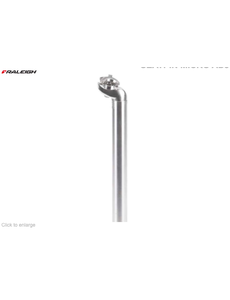Raleigh Seatpost Pillar 400mm silver 25.4mm Silver
