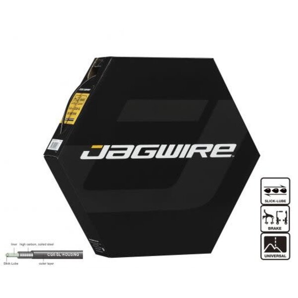 Jagwire OUTER BRAKE Jagwire CGX Brake Cable Housing, Super-low compression Coiled Steel Brake Housing with Slick-Lube liner *** BOX OF 50M ***