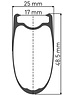 DT Swiss DT Swiss ARC 1100 DICUT Road Wheel Carbon Clincher 48 X 17 mm Rim Rear