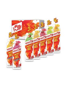 High 5 High 5 Energy Gel Mixed Flavours Box of 20 x 40g