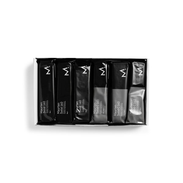 Maurten Solid 160 and 160 Cocoa Energy Bar Rice Based (Mixed Box of 12)