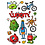 Woom Monster stickers sheet - 150 x 210 mm