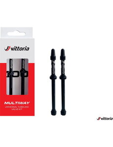 Vittoria Vittoria Multiway tubeless valve alloy black 80mm (2 pcs)