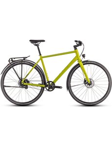 Cube Editor Race FE with Mudguards and Carrier Green Lizard/Black 2025