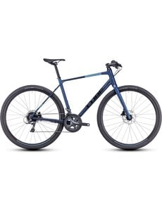Cube Cube Nulane City Hybrid Bike Claris Velvet Blue/Black MY23