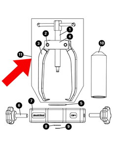 Park Tool 1191A - Caliper assembly CBP-3 (1192-2,1193-2,1191)