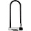 Kryptonite Kryptolok Long Shackle U-Lock With With Flexframe Bracket Sold Secure Gold Black / Silver Long Shackle