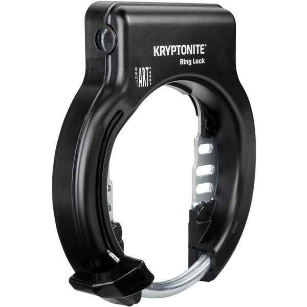 Kryptonite Ring Lock With Plug In Capability - Non Retractable Sold Secure Silver