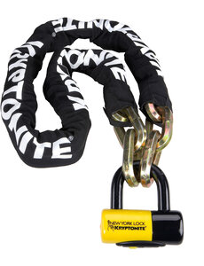 Kryptonite Kryptonite New York Fahgettaboudit Chain 14Mmx150Cm and Ny Disc Lock Sold Secure Diamond