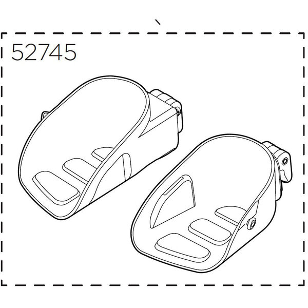 Thule Child Seat 52745 Yepp Maxi Footrests L&R