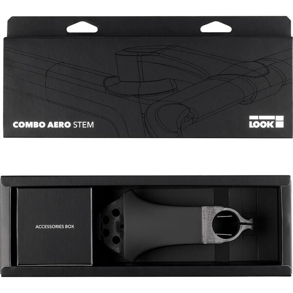 Look Look Combo Aero Stem -7 Degrees Black