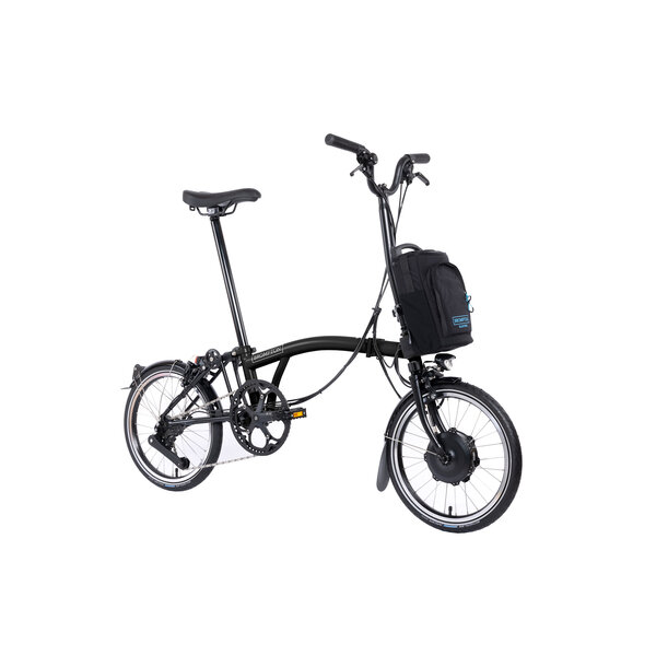 Brompton Electric C Line 12 Speed - 50T, with Mudguards, Pump