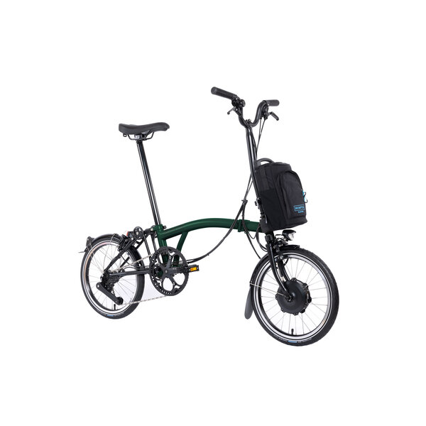 Brompton Electric C Line 12 Speed - 50T, with Mudguards, Pump
