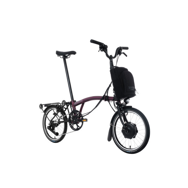 Brompton Electric C Line 12 Speed - 50T, with Mudguards, Pump & Rack
