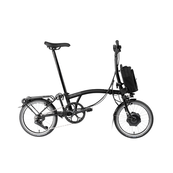 Brompton Electric C Line 12 Speed - 50T, with Mudguards, Pump & Rack