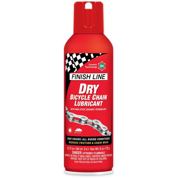 Finish Line Finish Line Dry Chain Lube (Ceramic Tech) Aerosol - 8oz / 240 ml (Single)