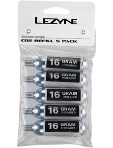 Lezyne Lezyne 16G Co2 - Refill Pack (5 Pcs) Silver