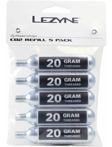 Lezyne Lezyne 20G Co2 - Refill Pack (5 Pcs) Silver