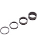 Pro PRO Headset spacers, 3K carbon, 3/ 5/ 10/ 15mm, 1-1/8 inch