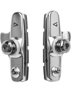 Acid Acid 2-Piece Replaceable Road Brake Shoes Sil/Blk