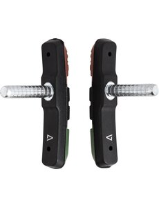 Acid Acid 1-Piece Brake Shoes Cantilever Brake Sil/Blk