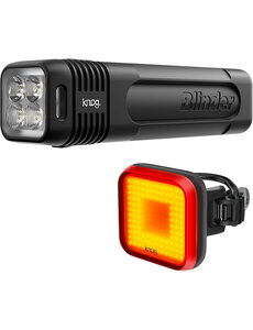  Knog Blinder Pro 600 Front Light + Blinder Square Rear Light