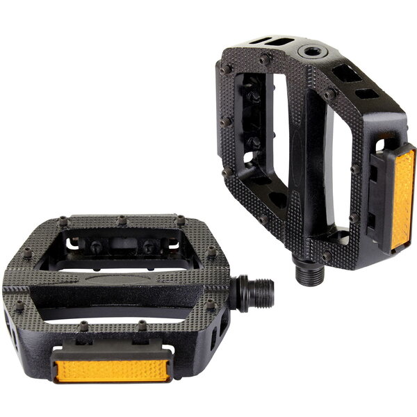 M Part M Part Primo Alloy platform pedals with screw pins, 9/16 inch thread
