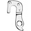 M Part Drop Out Hanger GH-165 M Part Cube