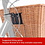 M Part M Part Spitalfields rectangular wicker basket with mounting plates