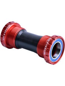  Wheels Manufacturing Bottom Bracket BSA Threaded 24mm Red