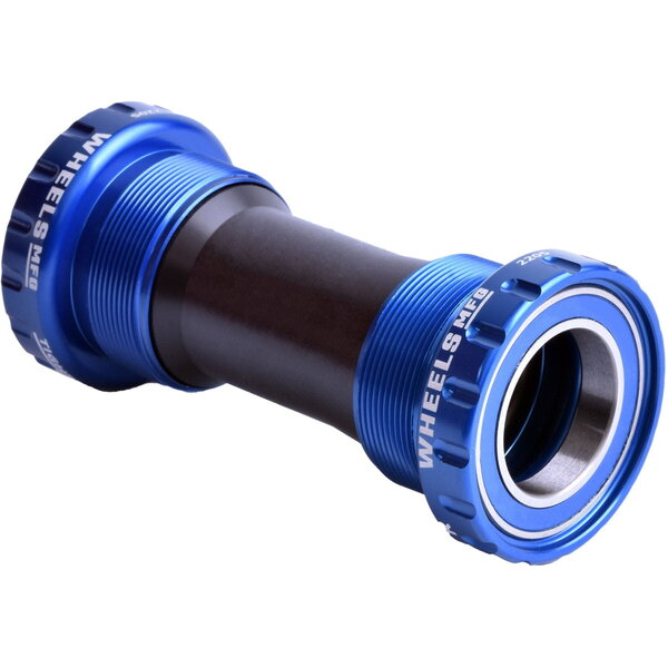 Wheels Manufacturing Bottom Bracket BSA Threaded 24mm Blue