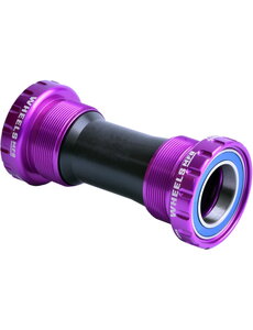  Wheels Manufacturing Bottom Bracket BSA Threaded 24mm Purp