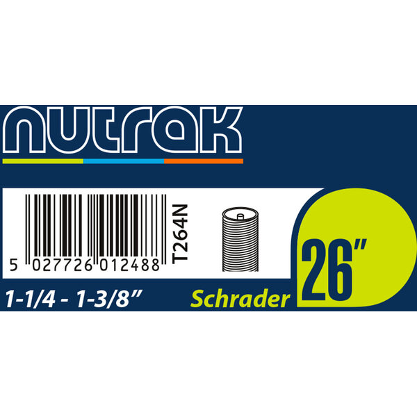 Nutrak 26 inch inner tube Black