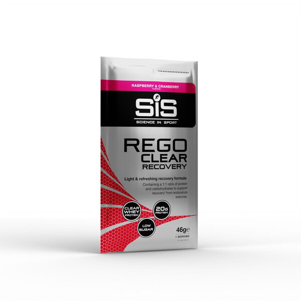 SIS Science In Sport Rego Clear Whey Protein Drink - 46G Sachet Box Of 15 - Raspberry And Cranberry
