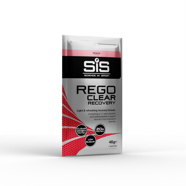 SIS Science In Sport Rego Clear Whey Protein Drink - 46G Sachet Box Of 15 - Peach