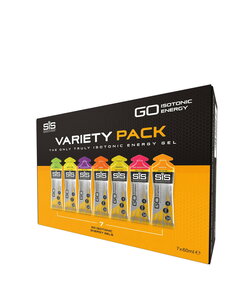SIS Science In Sport GO Isotonic Gel Variety Pack - Single Box of 7 Gels - Mixed