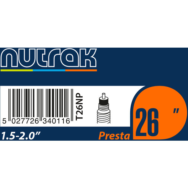 Nutrak 26 inch inner tube Black