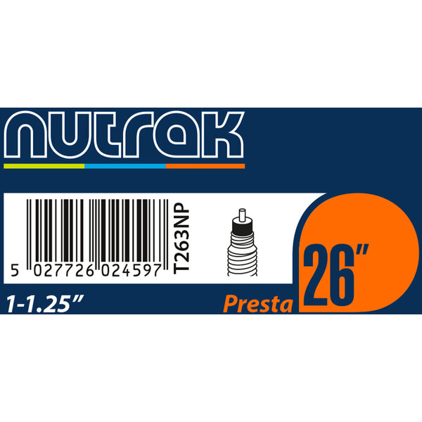 Nutrak 26 inch inner tube Black