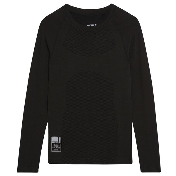 Madison Madison Isoler mesh men's long sleeve baselayer - black - x-small / - small