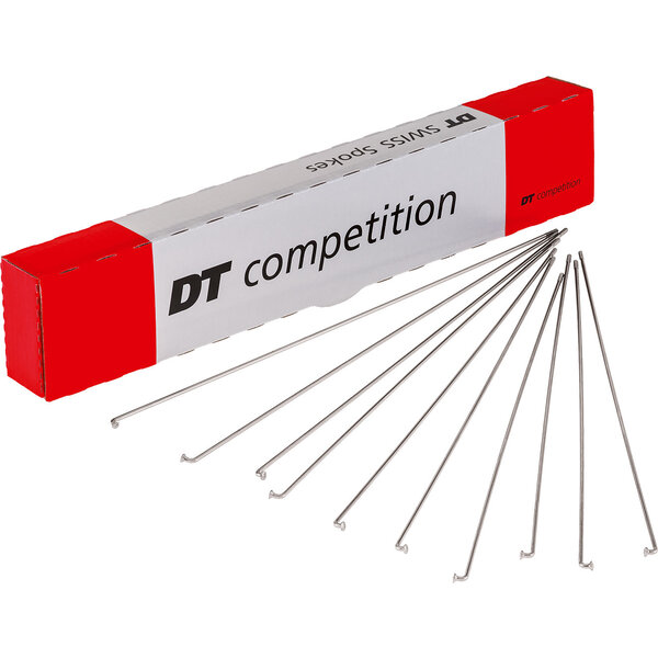 DT Swiss DT Swiss Competition silver spokes 14 / 15 g = 2 / 1.8 mm box 100