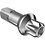 DT Swiss DT Swiss 2.0 mm X 15 mm Prolock Pro Head Squorx Brass Nipples Silver (Box Of 100)