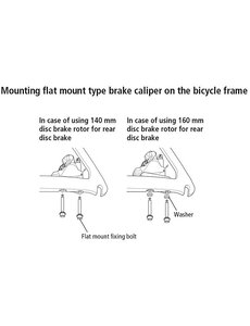 Shimano Shimano Spares Flat mount calliper to flat mount frame fixing bolt C