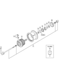 Shimano Shimano Spares DH-S501 internal assembly, 108 mm