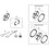 Shimano Shimano Spares FC-E6100 44T single chain ring cover and fixing bolt