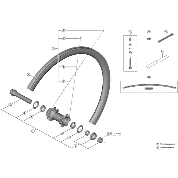 Shimano Shimano Spares WH-R9270-C36-TL-F right hand spoke, 280.5 mm