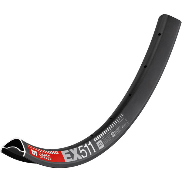 DT Swiss DT Swiss EX 511 SBWT Rims disc-specific Presta-drilled black